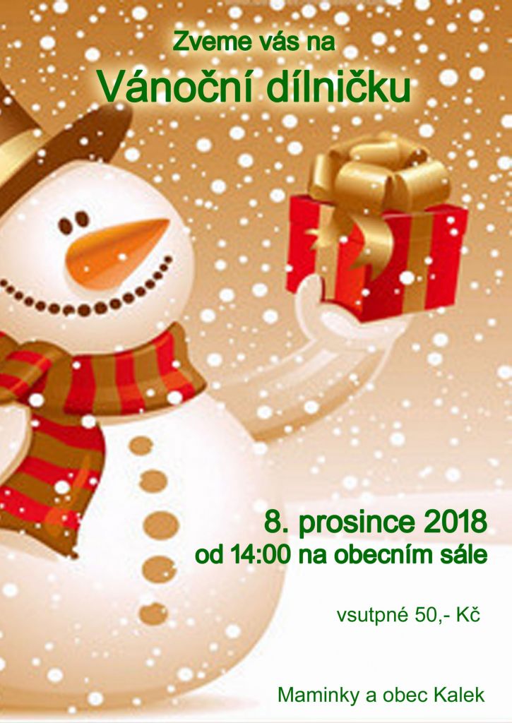 VÁNOČNÍ DÍLNIČKA